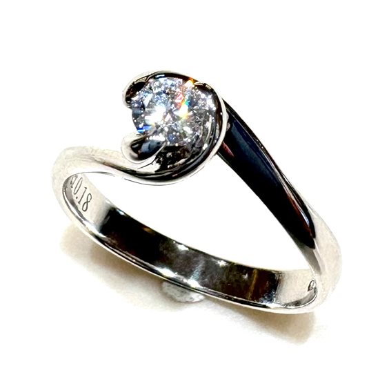 Anello World Diamond Group Donna in Oro bianco Diamante 0.18 Ct ASL004WDI 018 - ASL004WDI 018